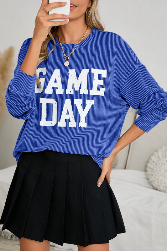 GAME DAY Graphic Long Sleeve Top