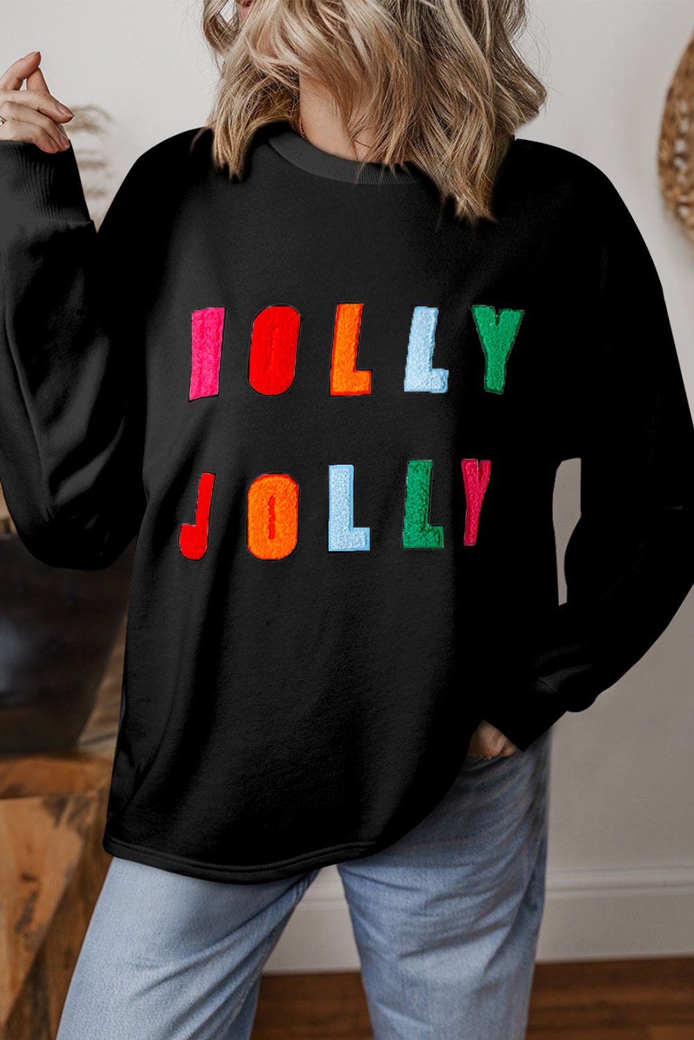 Holly Jolly Graphic Long Sleeve Top