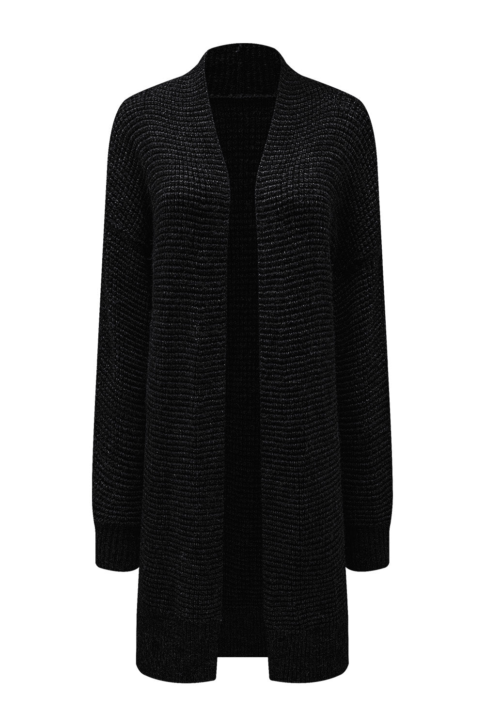 Contrast Trim Casual Knit Cardigan