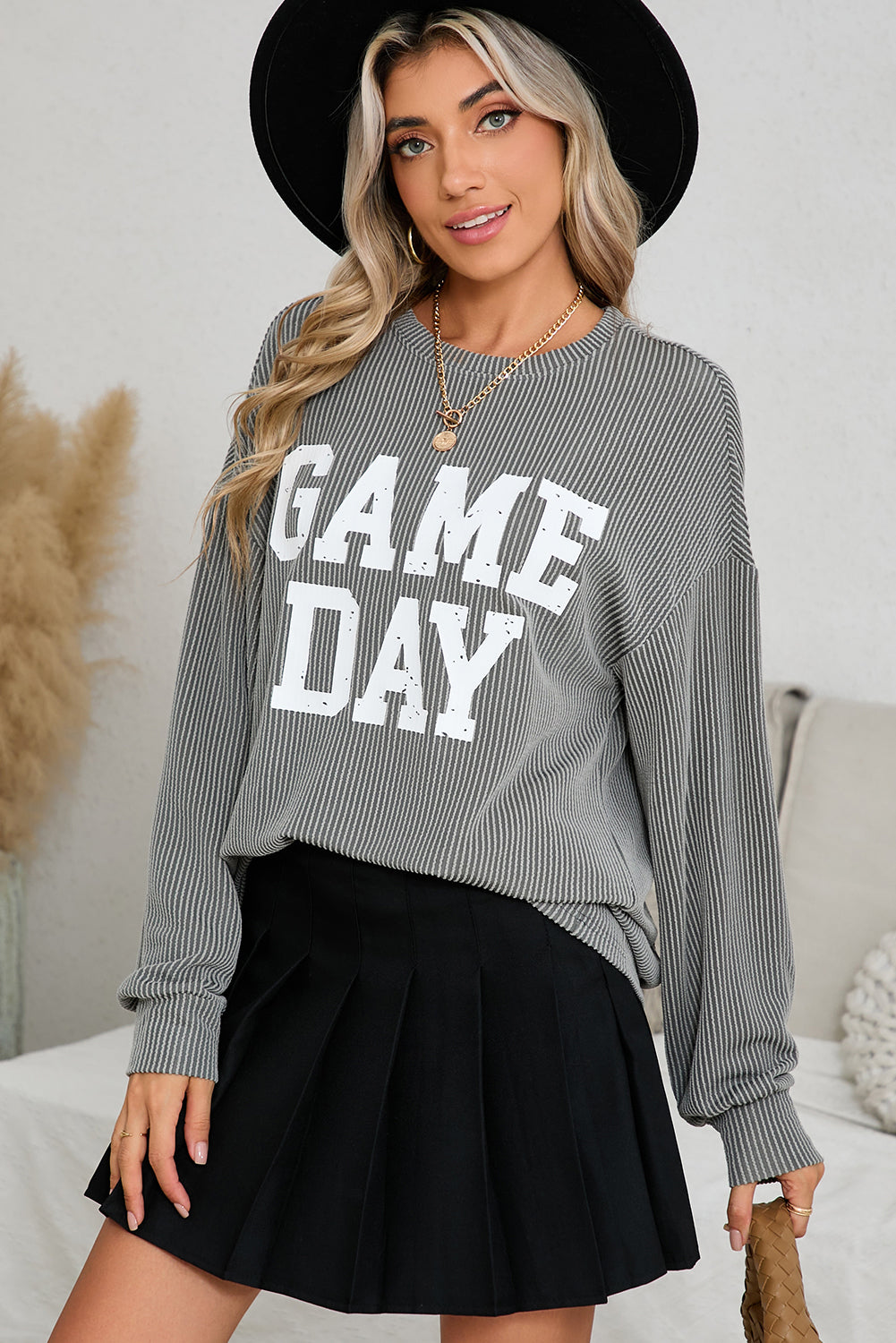 GAME DAY Graphic Long Sleeve Top