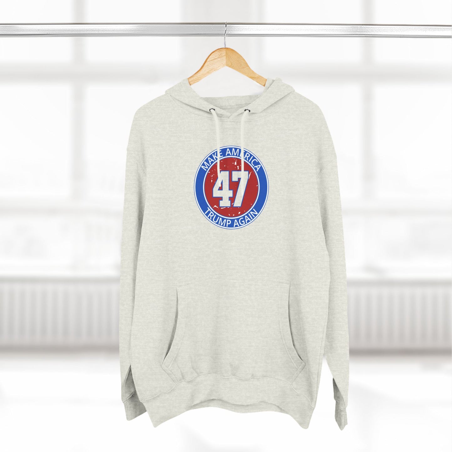 Fleece Hoodie Trump 47 Graphic