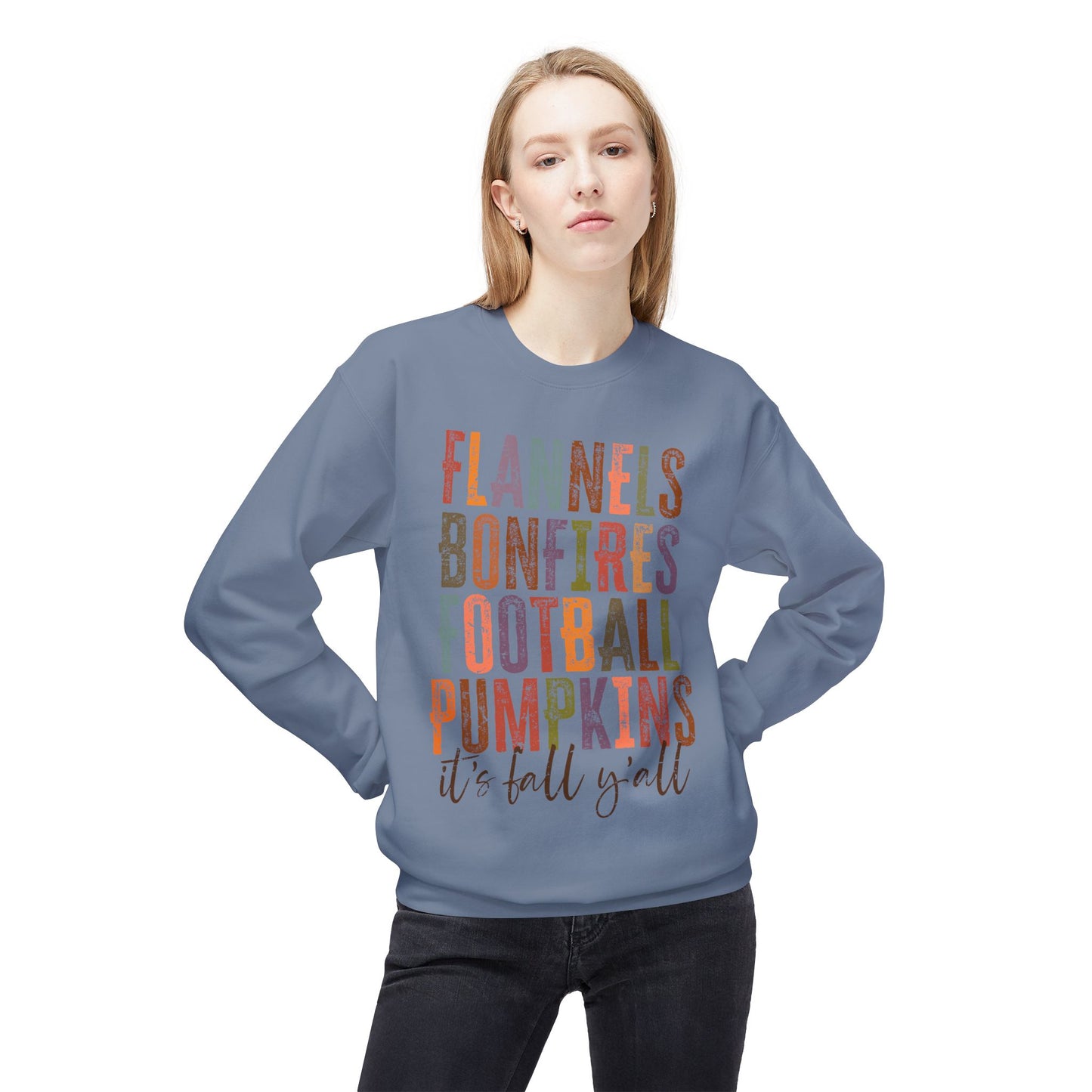 Fall Graphic Crewneck Sweatshirt