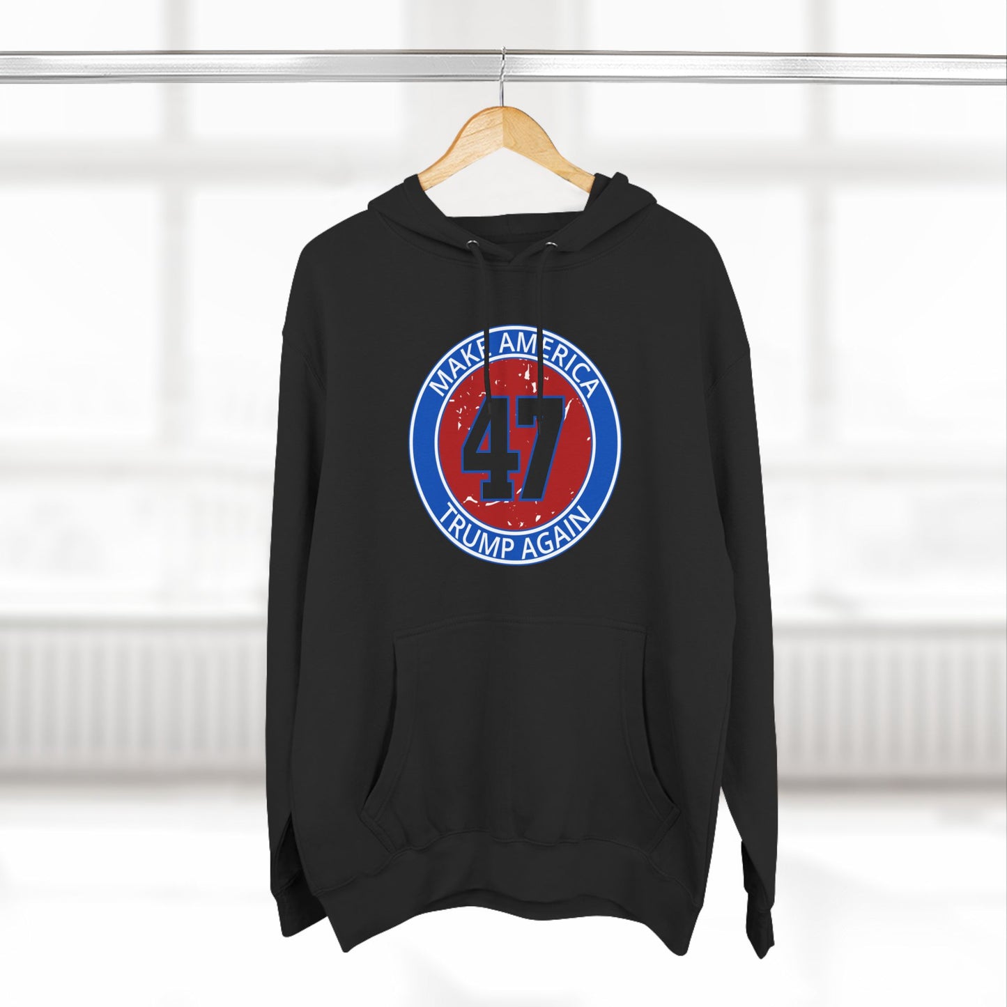 Fleece Hoodie Trump 47 Graphic