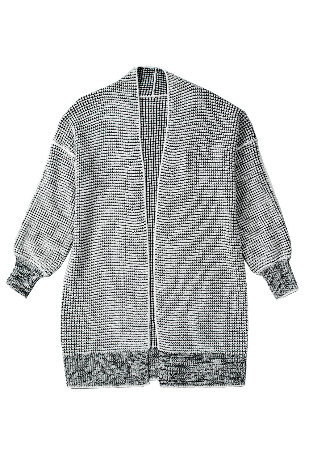 Contrast Trim Casual Knit Cardigan