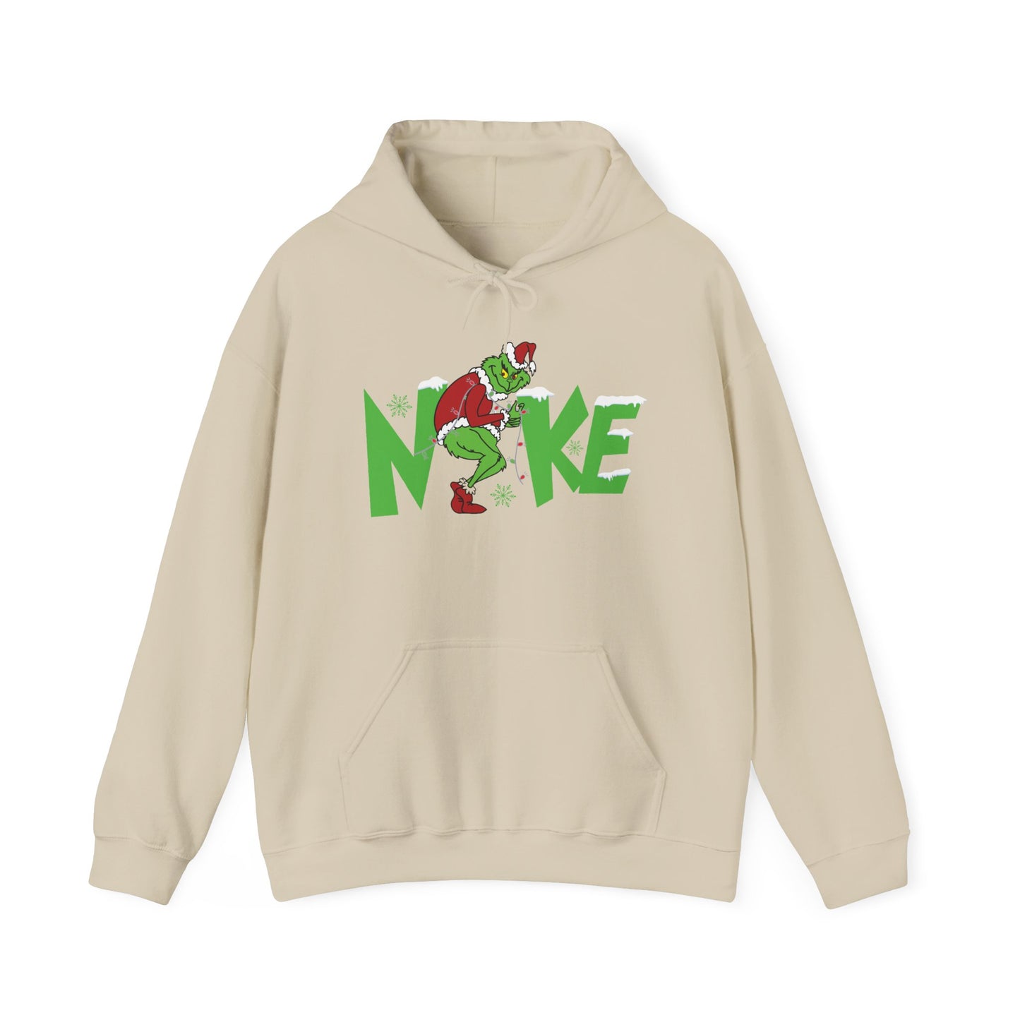 Grinch Christmas Nike Swoosh graphic Hoodie