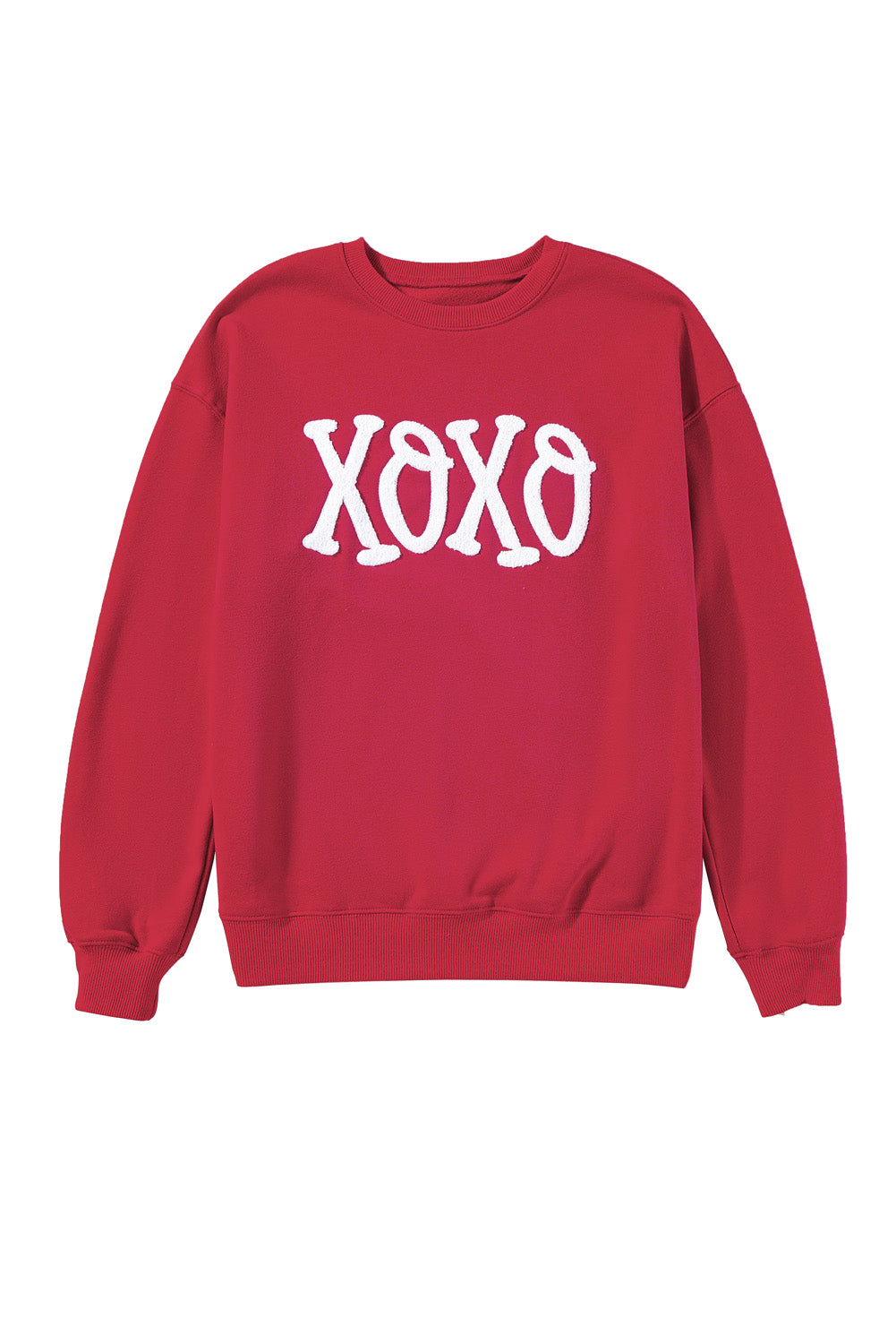 MERRY Print Drop Sleeve Pullover Sweatshirt