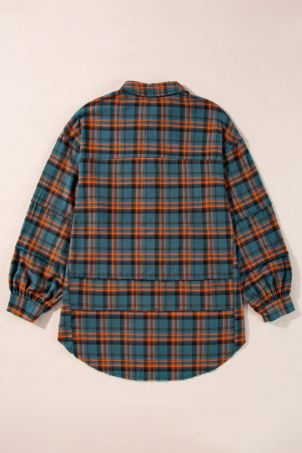 Trendy Plaid Long Sleeve Collar Shirt