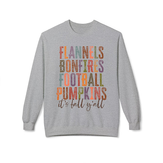 Fall Graphic Crewneck Sweatshirt