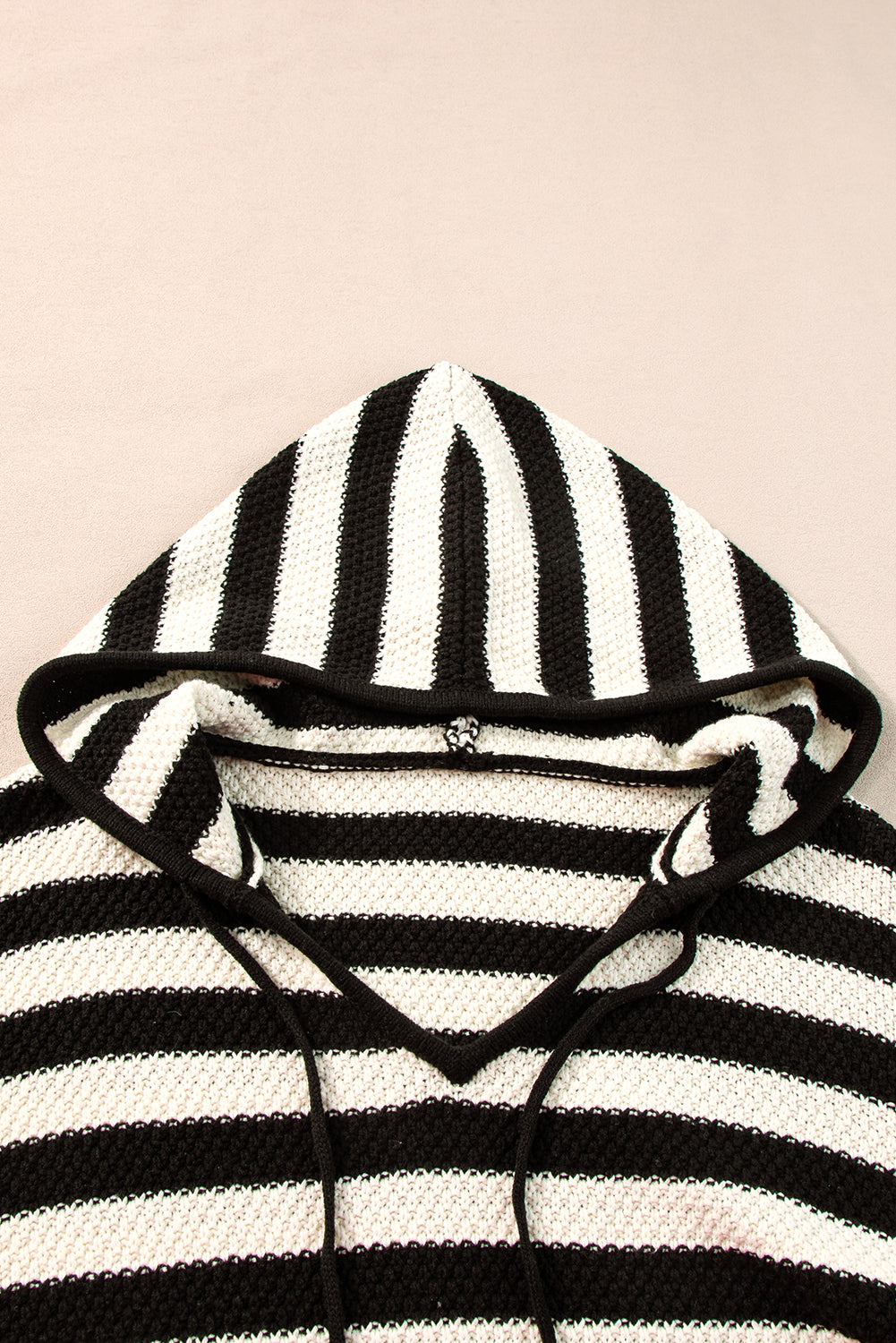 Blue Stripe Kangaroo Pocket Hooded Sweater