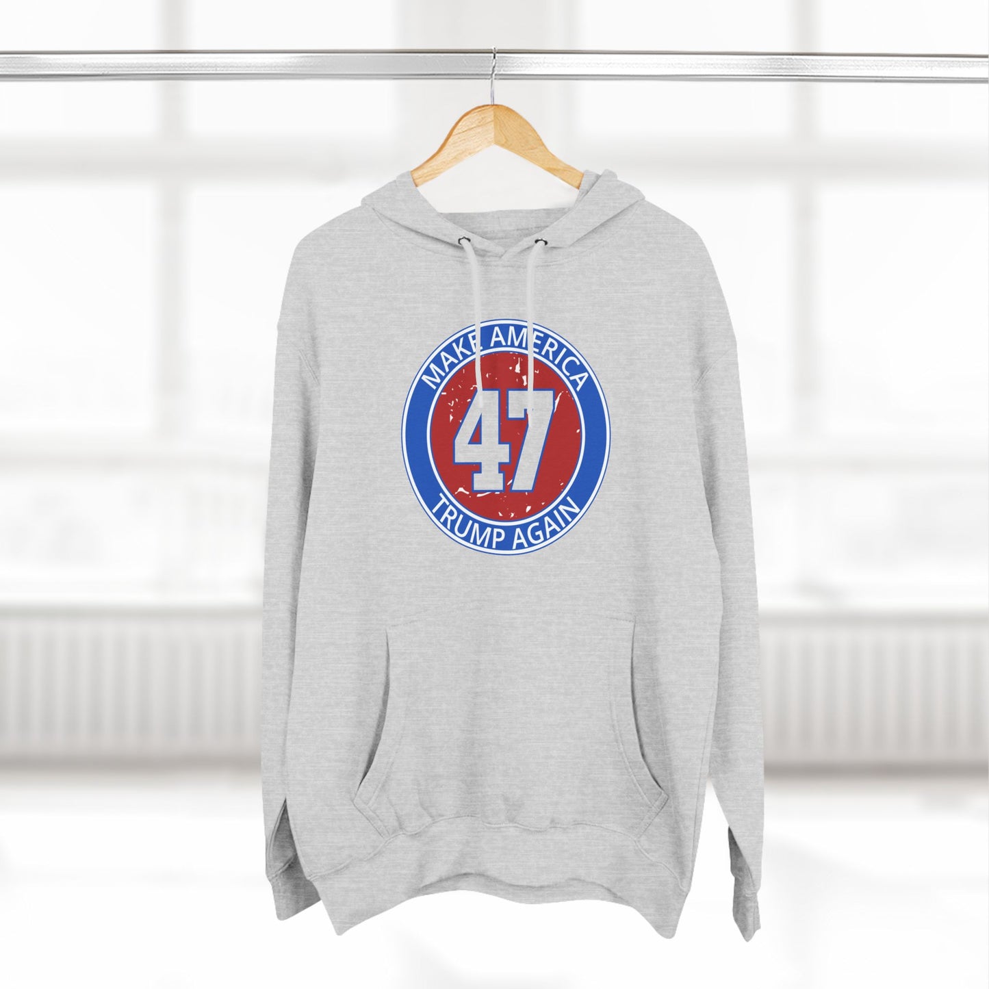 Fleece Hoodie Trump 47 Graphic