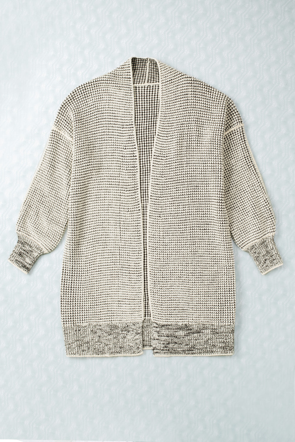 Contrast Trim Casual Knit Cardigan