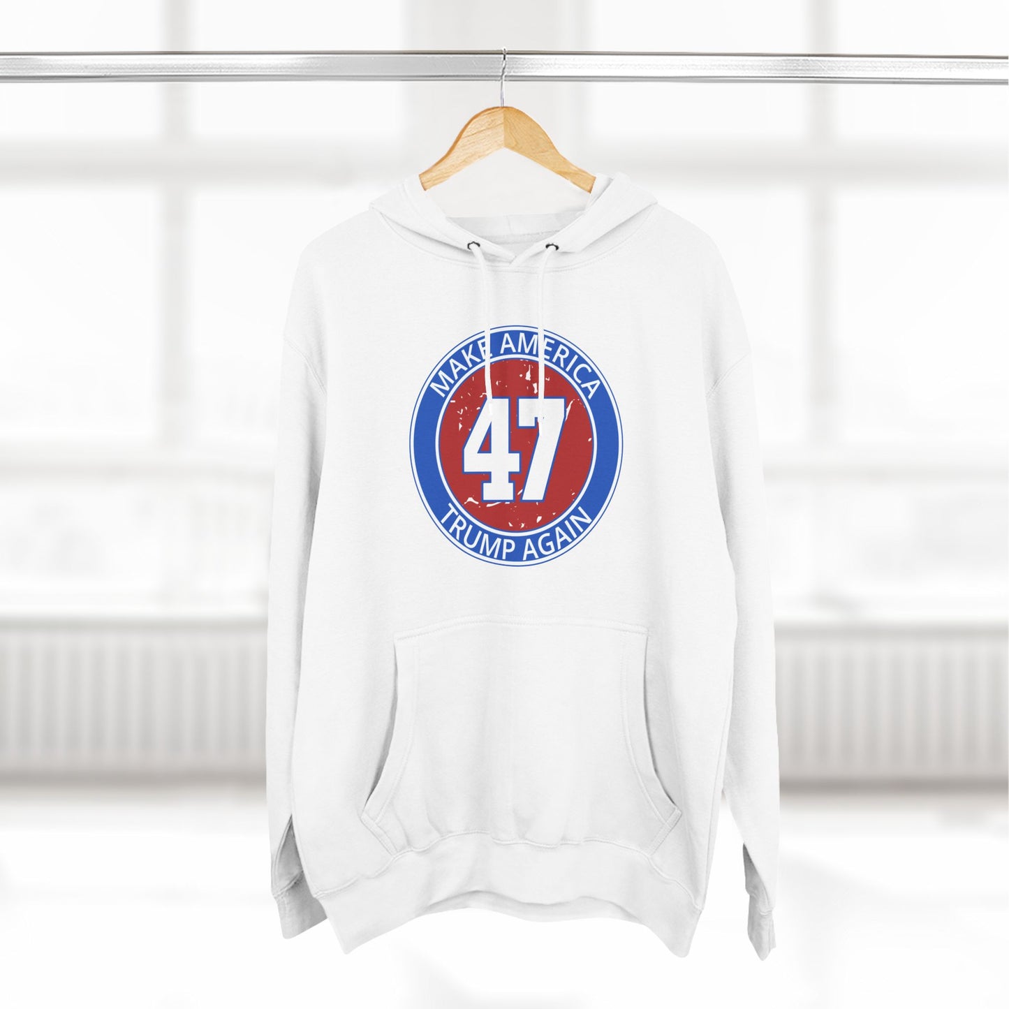 Fleece Hoodie Trump 47 Graphic