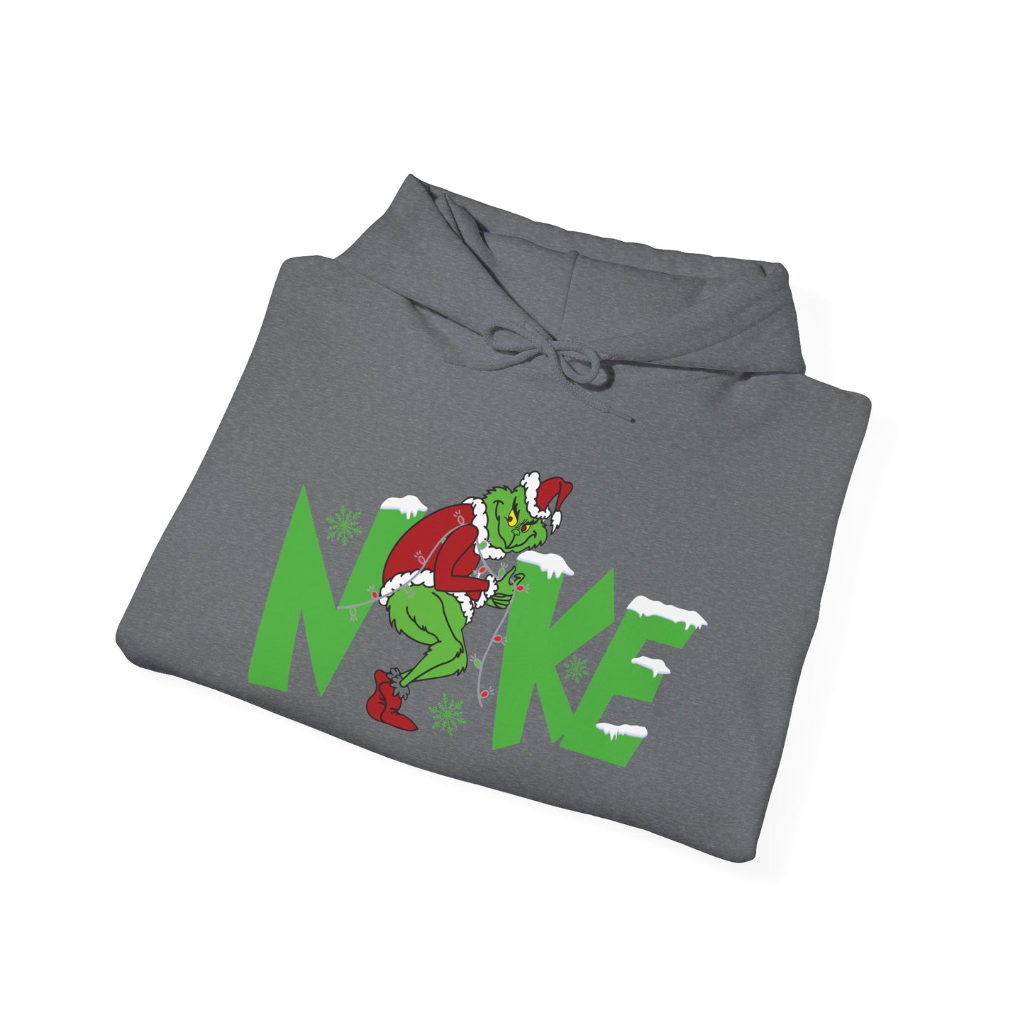 Grinch Christmas Nike Swoosh graphic Hoodie