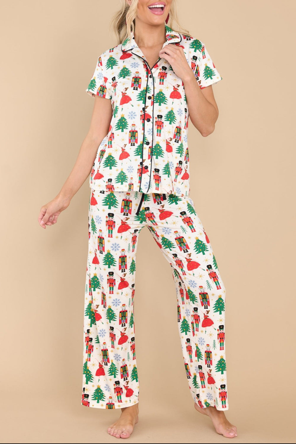 Christmas Tree Nutcracker Pajama Set