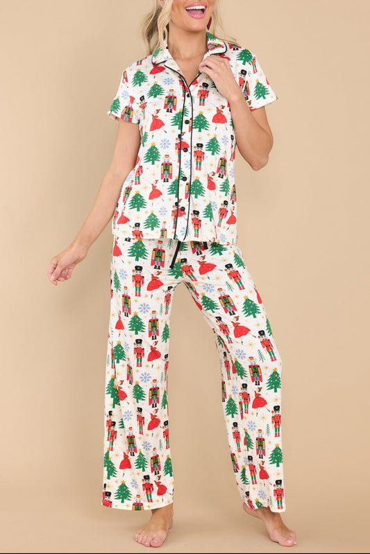 Christmas Tree Nutcracker Pajama Set