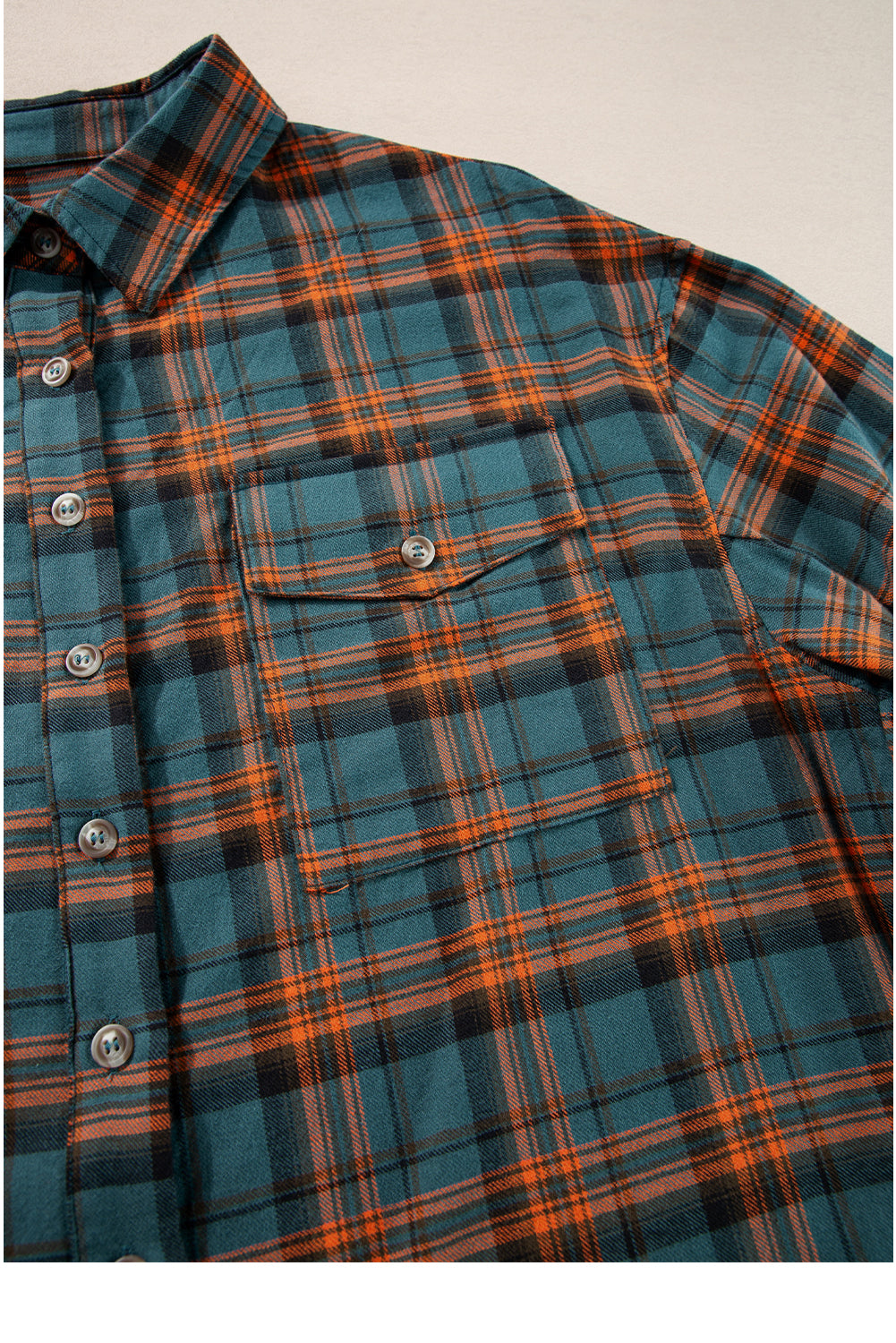 Trendy Plaid Long Sleeve Collar Shirt