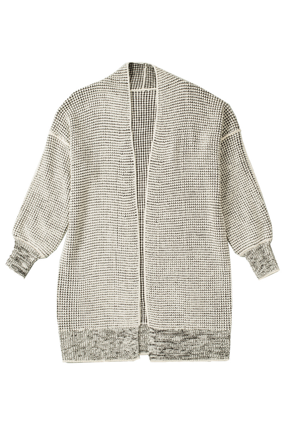 Contrast Trim Casual Knit Cardigan