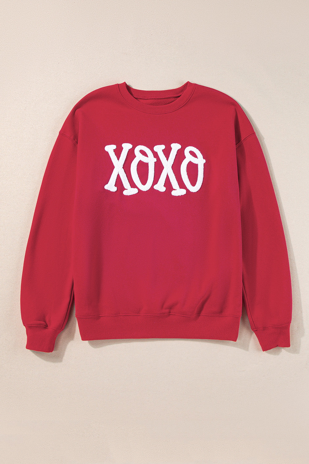 MERRY Print Drop Sleeve Pullover Sweatshirt