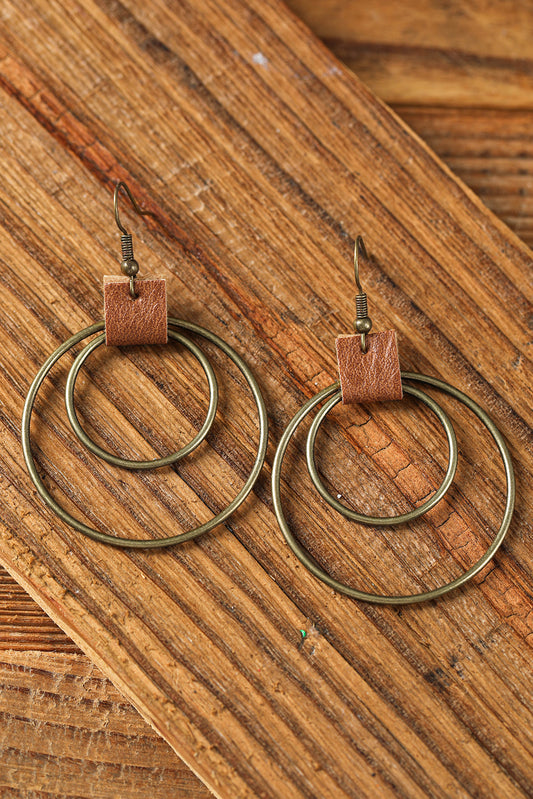 Gold Vintage Hoop Hook Earrings