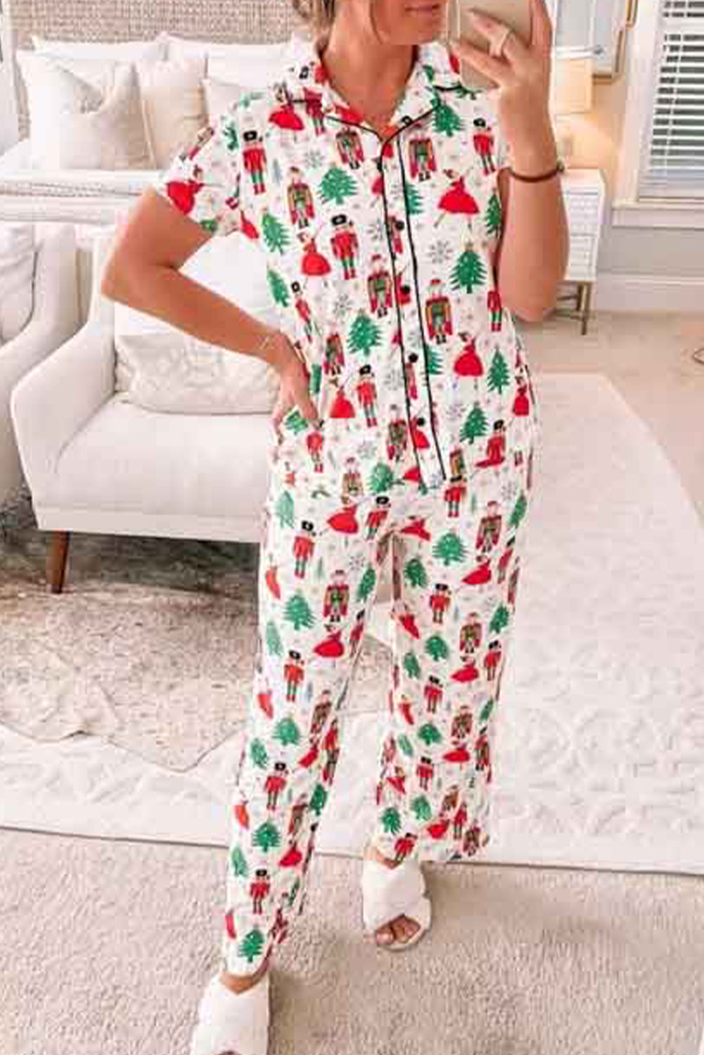 Christmas Tree Nutcracker Pajama Set