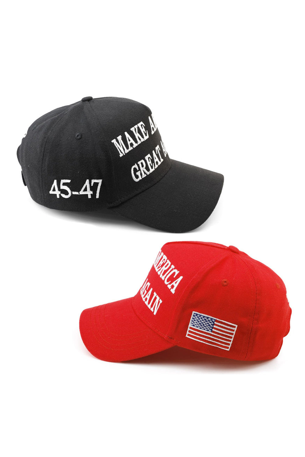 Fiery Red MAKE AMERICA GREAT AGAIN Embroidered Peaked Cap