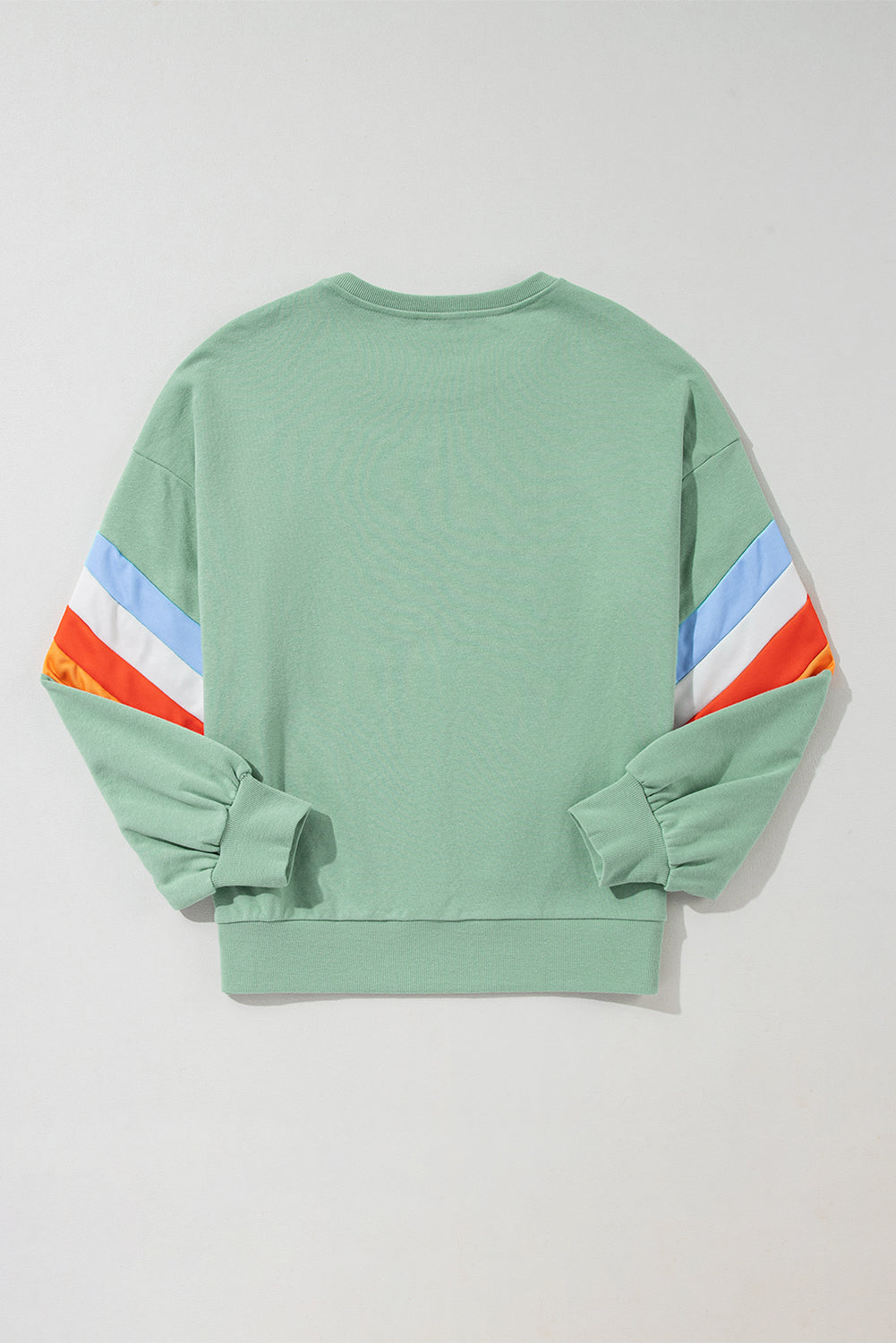 Colorblock Drop Sleeve Loose Sweatshirt