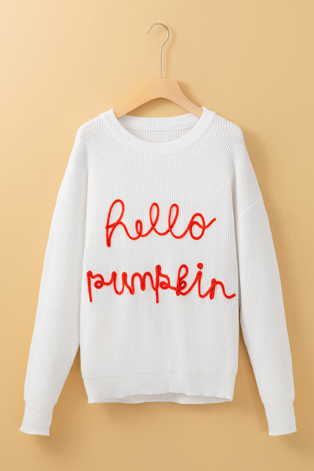 Flamingo Hello Pumpkin Graphic Sweater