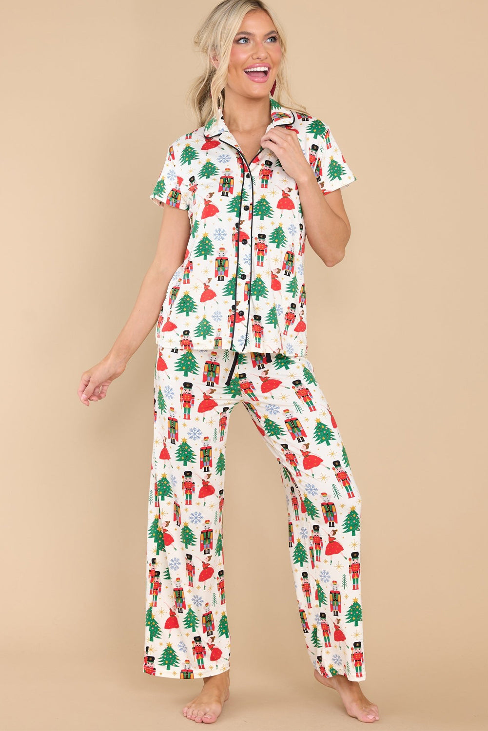 Christmas Tree Nutcracker Pajama Set