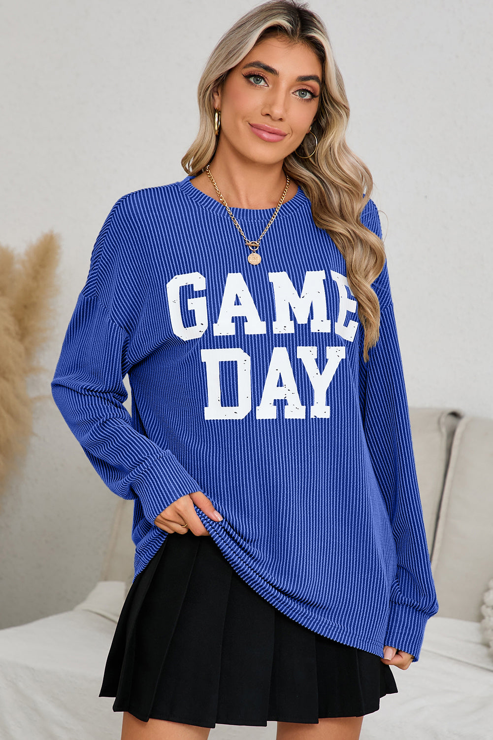 GAME DAY Graphic Long Sleeve Top