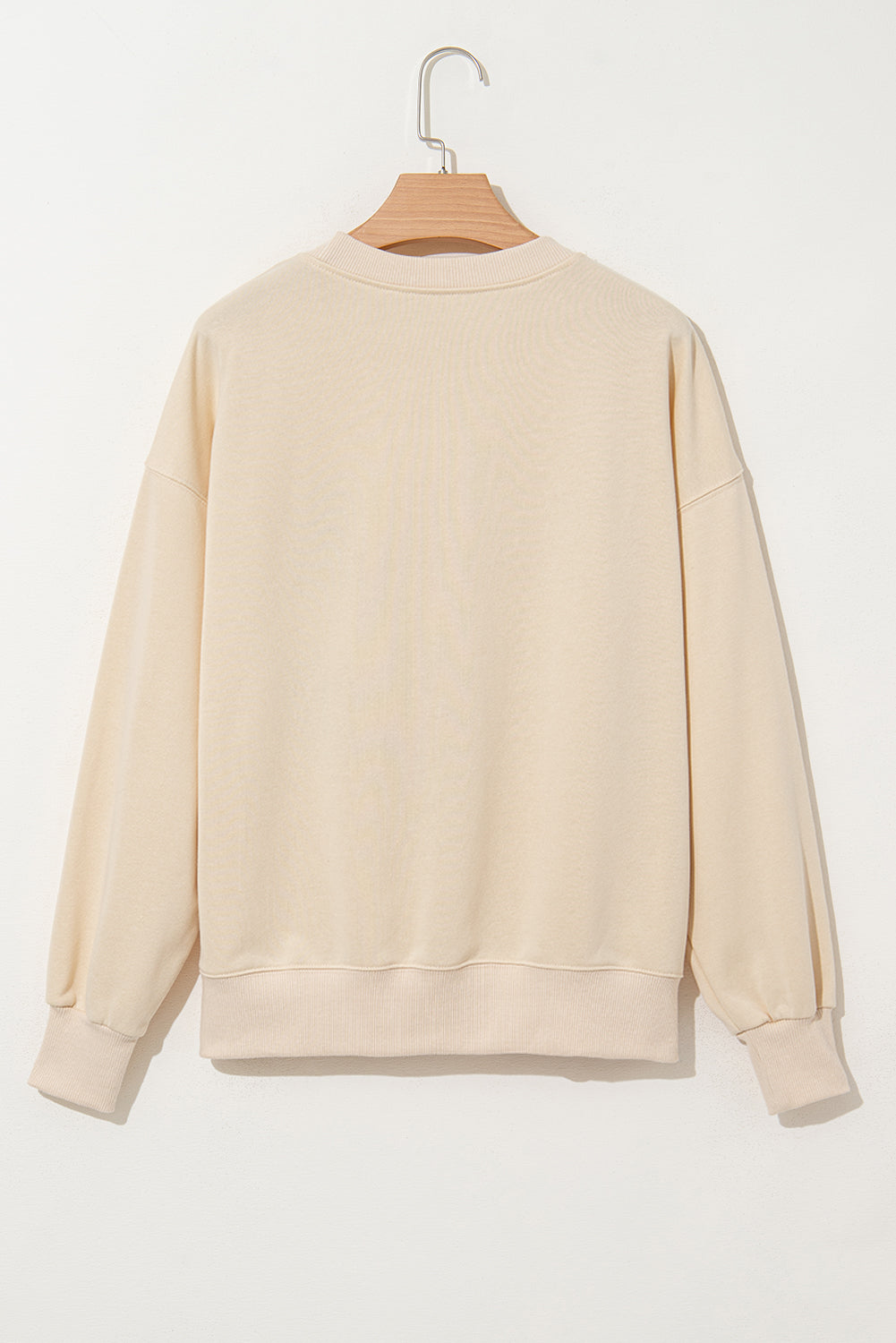 THANKS Chenille Drop Shoulder Sweatshirt