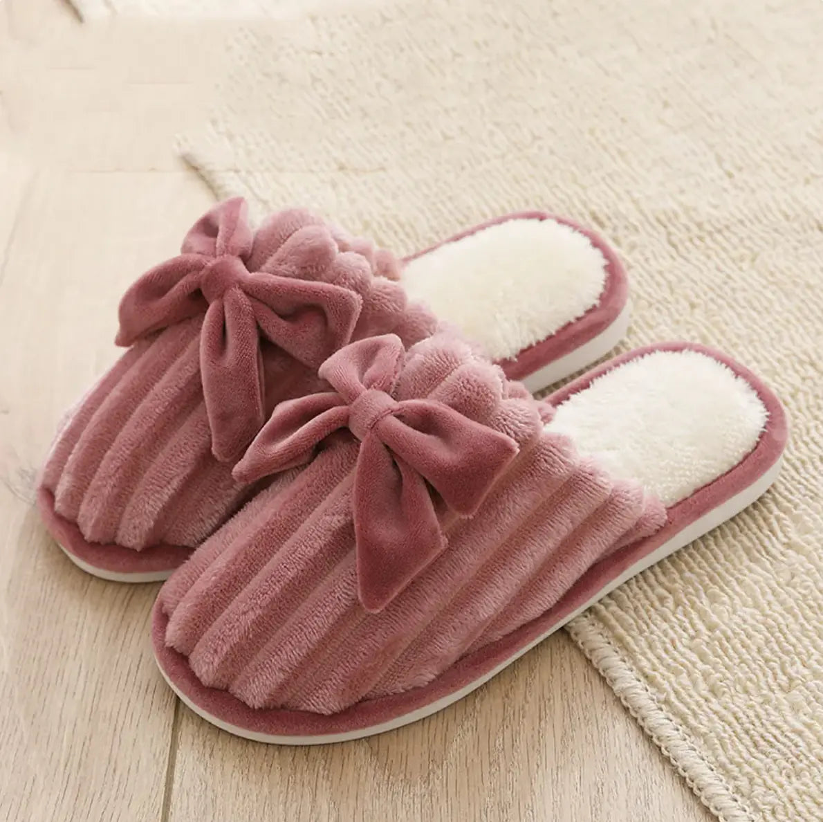 Season Home Warm Couple Plush Slippers